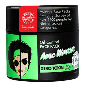 Acne Warrior Oil Control Face Pack | anti acne face Pack, best acne scar removal products, best face pack for acne, best face pack for acne and pimples, best face pack for acne prone skin